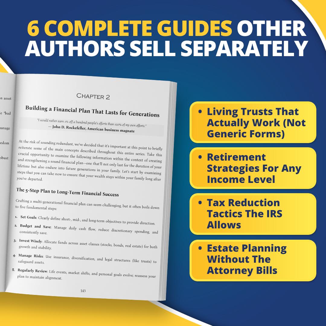 The 6-in-1 Estate & Retirement Book Living Trusts, Wills, Taxes & Wealth Strategy (Paperback)