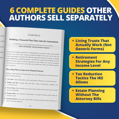 The 6-in-1 Estate & Retirement Book Living Trusts, Wills, Taxes & Wealth Strategy (Paperback)